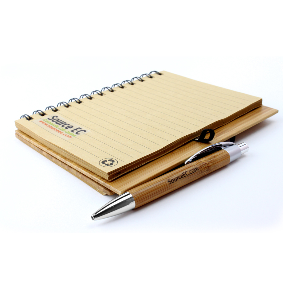 Eco-Friendly Recycled Bamboo Spiral Notebook