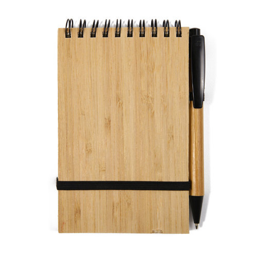 Printed Bamboo Cover Notebook