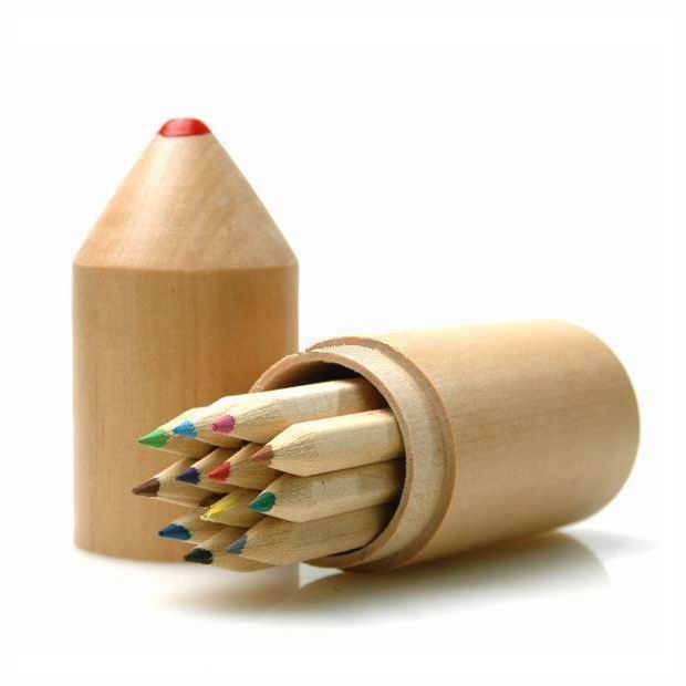 Natural Color Pencil Set With Sharpener Custom Gift Mini Color Pencil