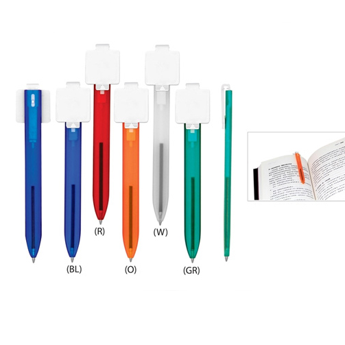 Bookmark Shaped Plastic Ball Point Pen