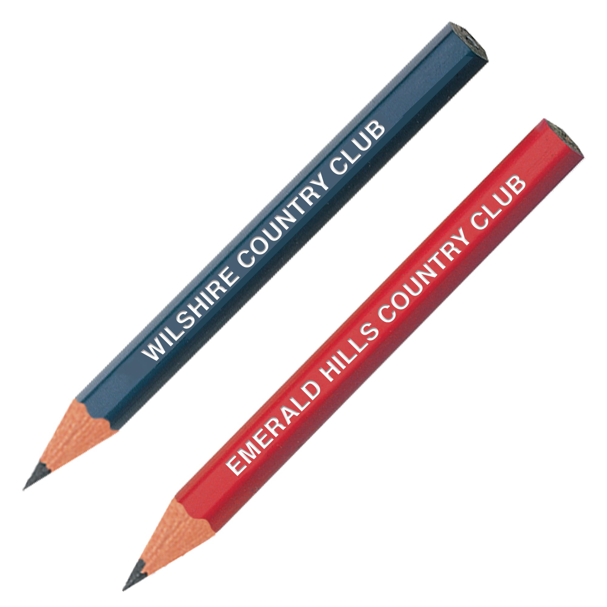 Personalized Cheap HB 3.5 inch Sharpened Wooden Golf Pencils