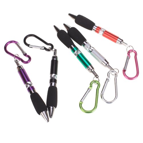 Mini Metal Pen with Carabiner