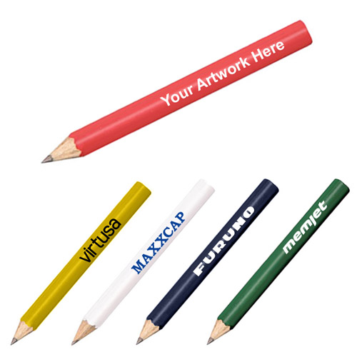 Personalized Round Golf Pencils - Traditional Pencils