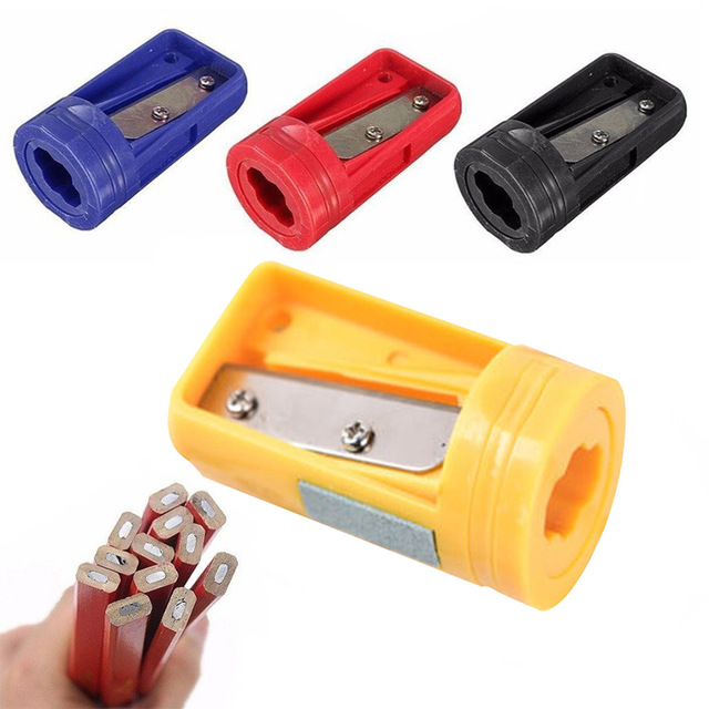 Customized LOGO Plastic Carpenter Pencil Sharpener