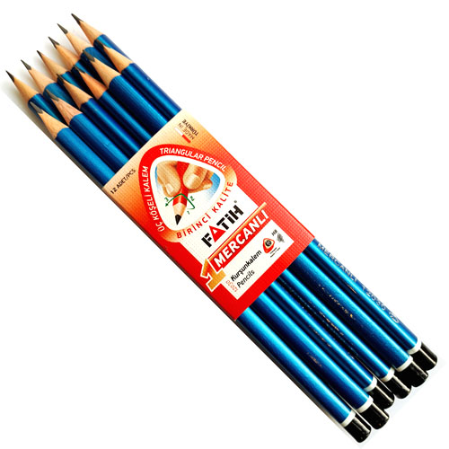 Hexagon Wooden HB Pencil With Eraser