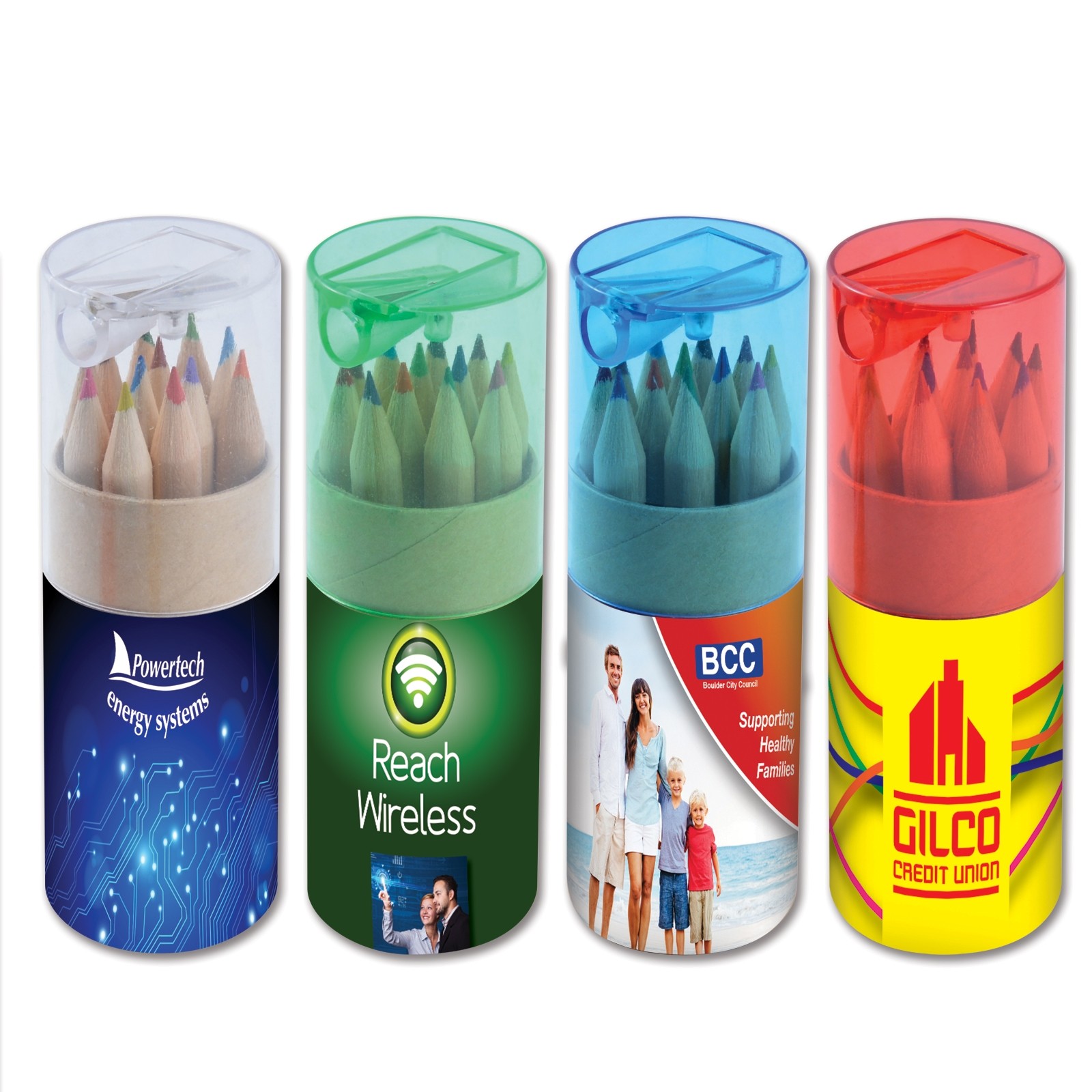 Colored Pencils in Custom Design Tube